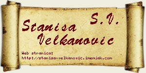 Staniša Velkanović vizit kartica